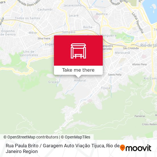 Rua Paula Brito / Garagem Auto Viação Tijuca map