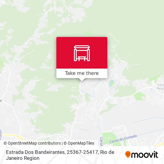 Estrada Dos Bandeirantes, 25367-25417 map