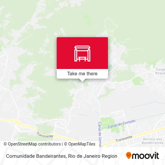 Comunidade Bandeirantes map