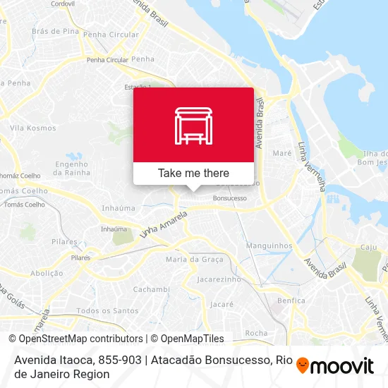Avenida Itaoca, 855-903 | Atacadão Bonsucesso map
