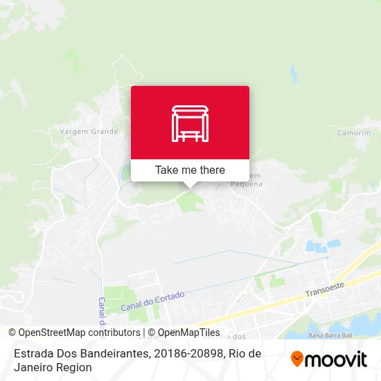 Estrada Dos Bandeirantes, 20186-20898 map