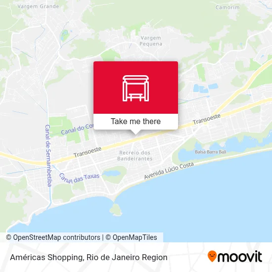 Américas Shopping map
