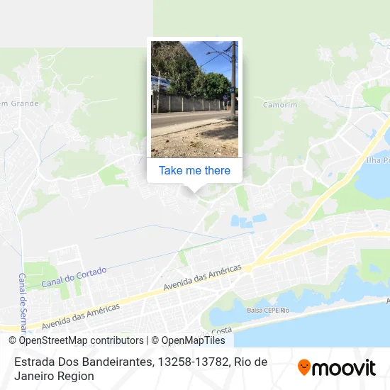 Estrada Dos Bandeirantes, 13258-13782 map