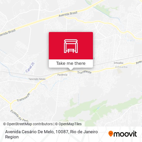 Avenida Cesário De Melo, 10087 map