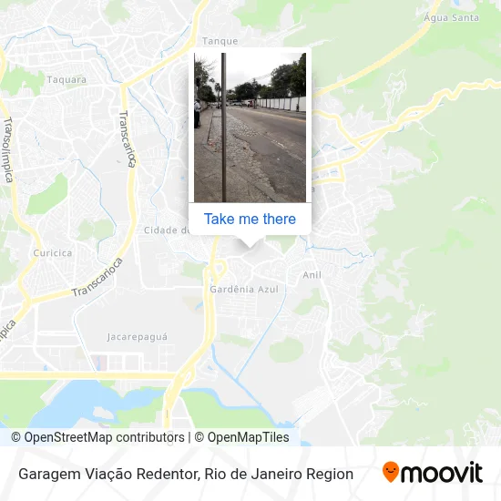 Garagem Viação Redentor map