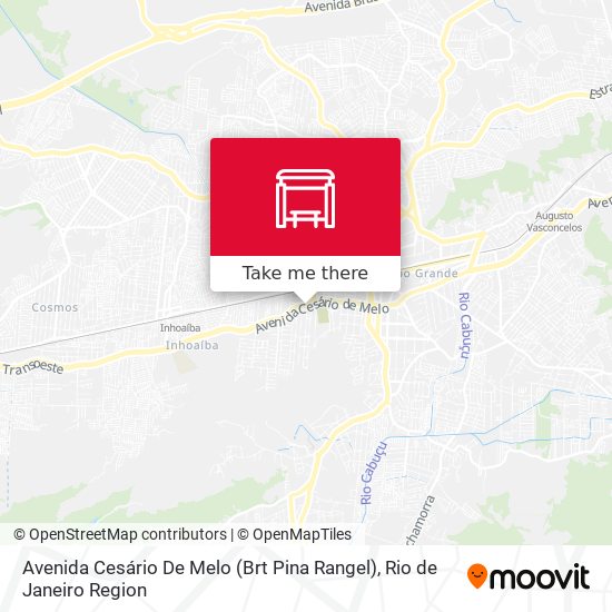 Avenida Cesário De Melo (Brt Pina Rangel) map