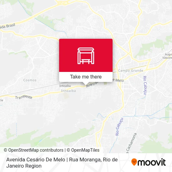 Avenida Cesário De Melo | Rua Moranga map