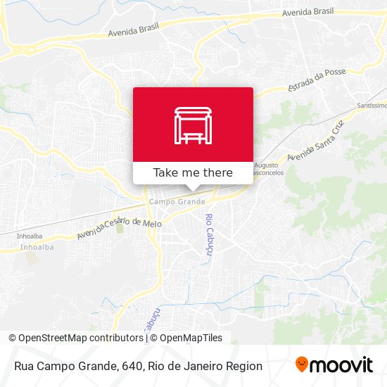 Mapa Rua Campo Grande, 640