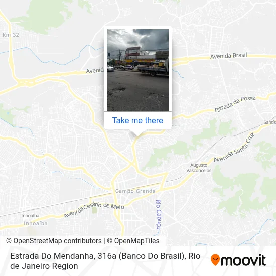 Estrada Do Mendanha, 316a (Banco Do Brasil) map
