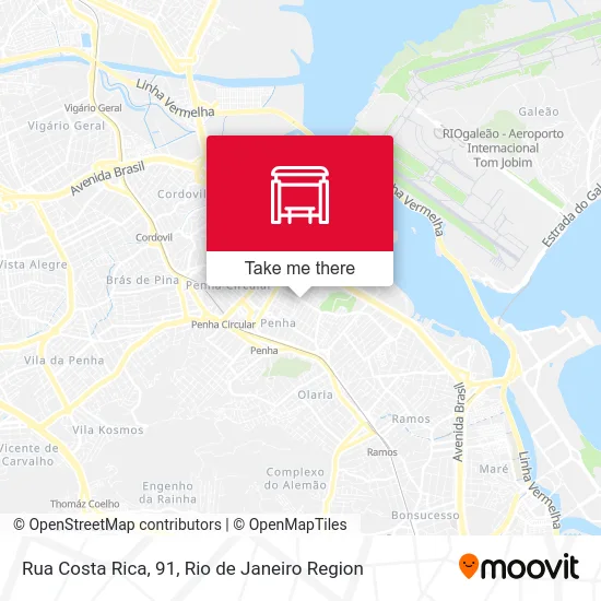 Rua Costa Rica, 91 map
