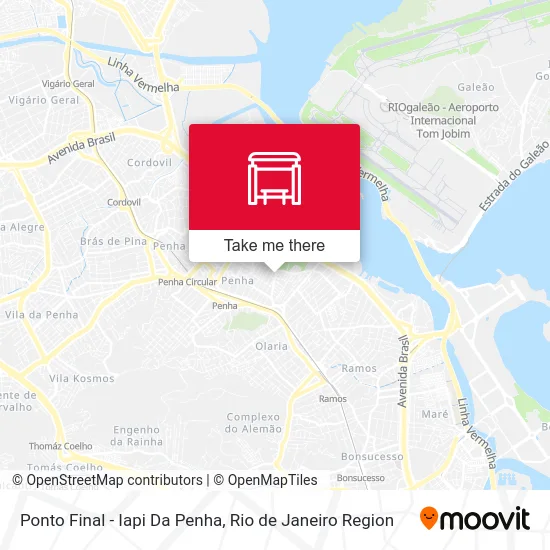 Ponto Final - Iapi Da Penha map