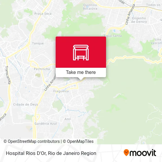 Hospital Rios D'Or map