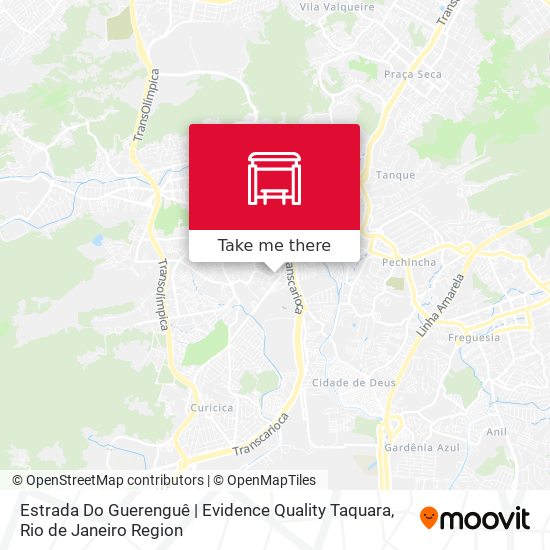 Estrada Do Guerenguê | Evidence Quality Taquara map
