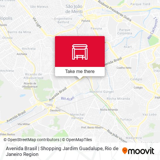 Mapa Avenida Brasil | Shopping Jardim Guadalupe