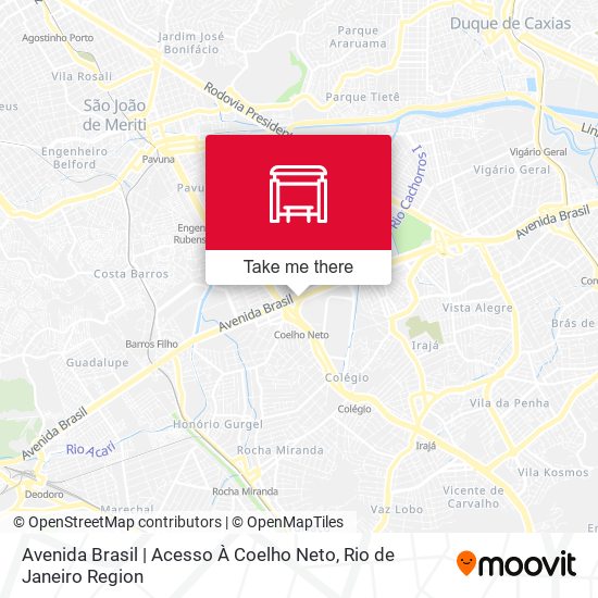 Mapa Avenida Brasil | Acesso À Coelho Neto