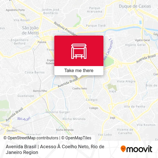Avenida Brasil | Acesso À Coelho Neto map