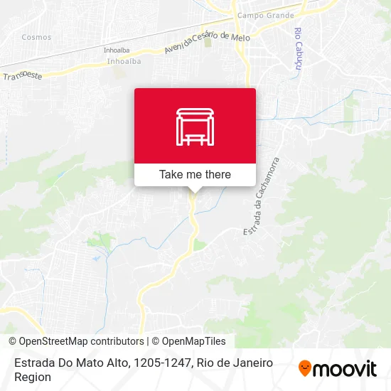 Estrada Do Mato Alto, 1205-1247 map