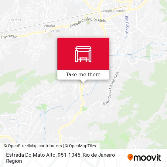 Estrada Do Mato Alto, 951-1045 map
