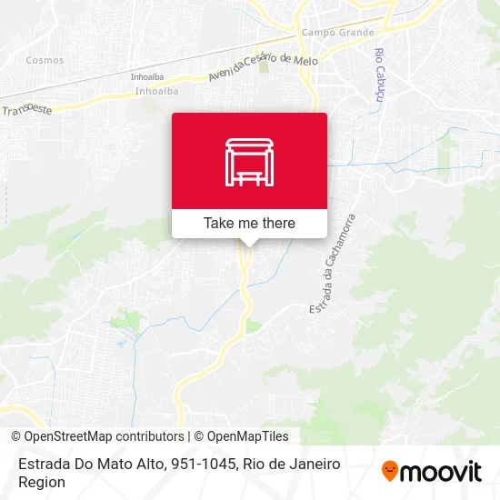 Estrada Do Mato Alto, 951-1045 map