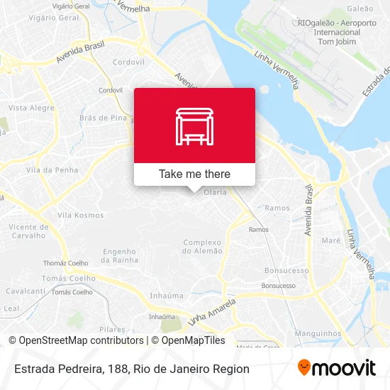 Estrada Pedreira, 188 map