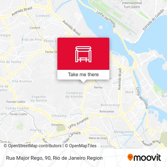 Rua Major Rego, 90 map