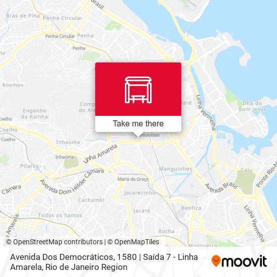 Avenida Dos Democráticos, 1580 | Saída 7 - Linha Amarela map