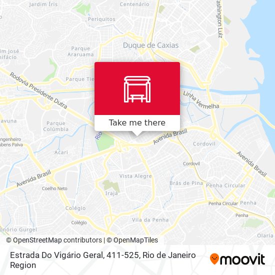 Estrada Do Vigário Geral, 411-525 map
