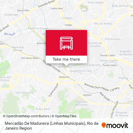 Mapa Mercadão De Madureira (Linhas Municipais)