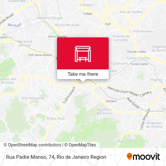 Rua Padre Manso, 74 map