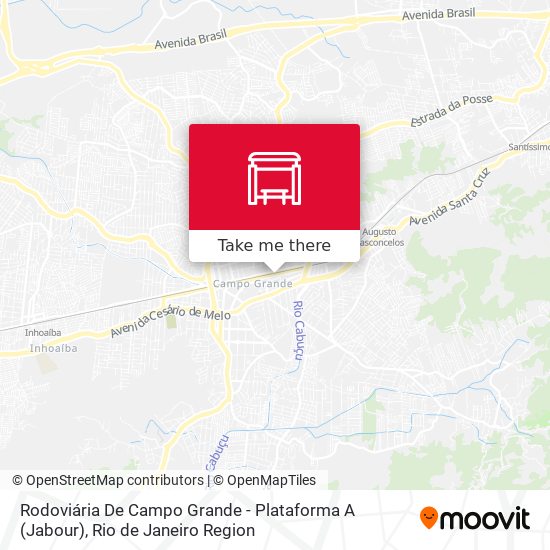 Rodoviária De Campo Grande - Plataforma A (Jabour) map