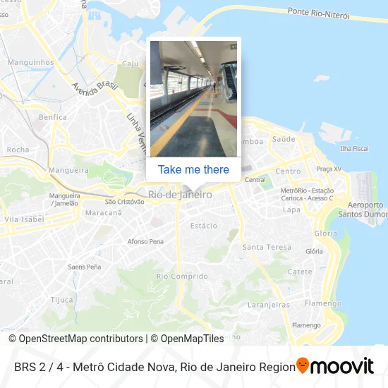 BRS 2 / 4 - Metrô Cidade Nova map