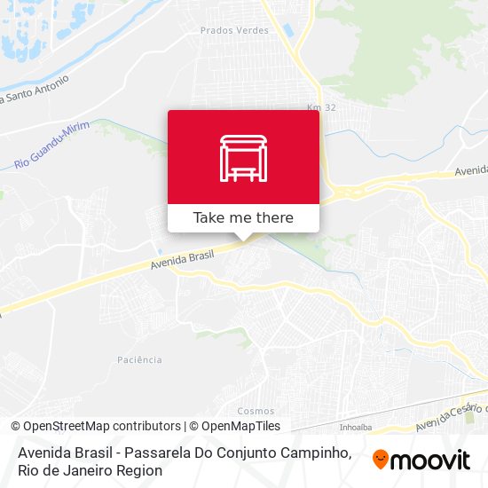 Avenida Brasil - Passarela Do Conjunto Campinho map