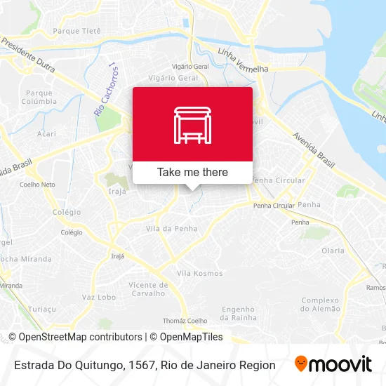 Estrada Do Quitungo, 1567 map