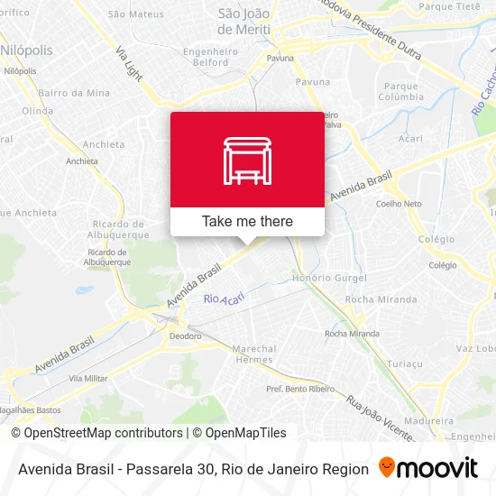 Avenida Brasil - Passarela 30 map