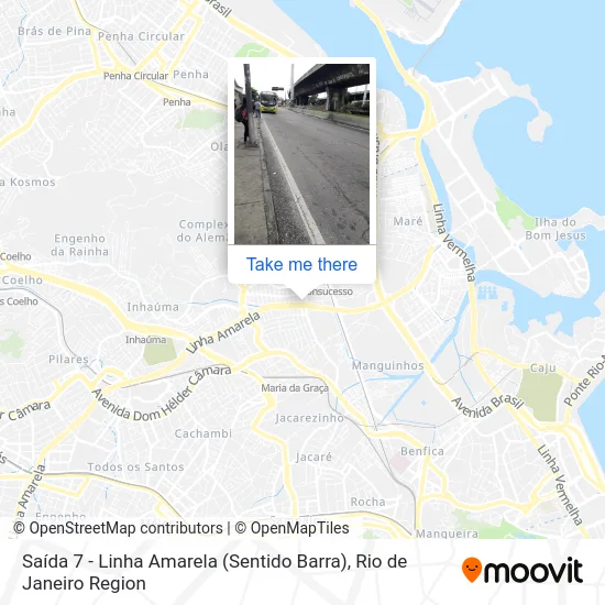 Saída 7 - Linha Amarela (Sentido Barra) map