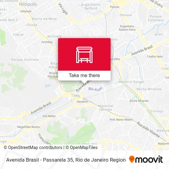 Avenida Brasil - Passarela 35 map