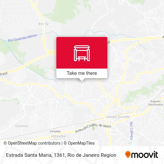 Estrada Santa Maria, 1361 map