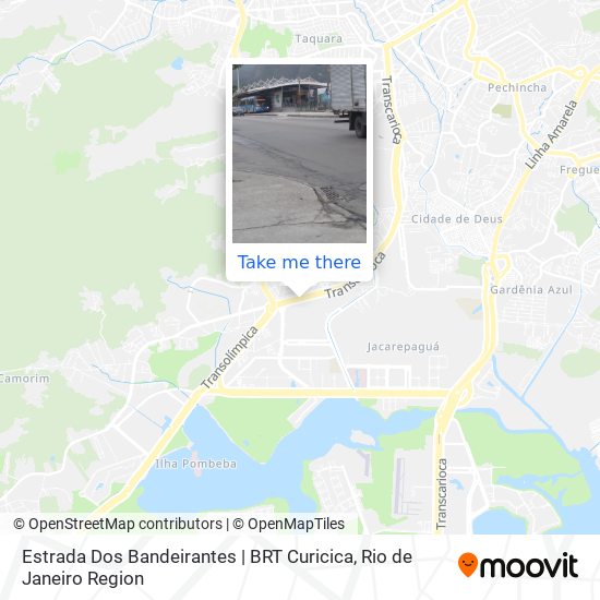 Estrada Dos Bandeirantes | BRT Curicica map