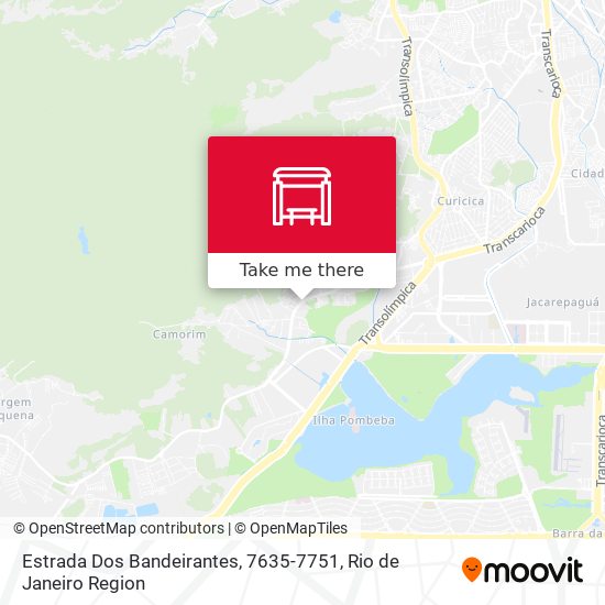 Mapa Estrada Dos Bandeirantes, 7635-7751