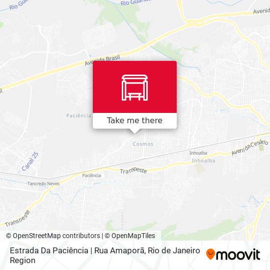 Estrada Da Paciência | Rua Amaporã map