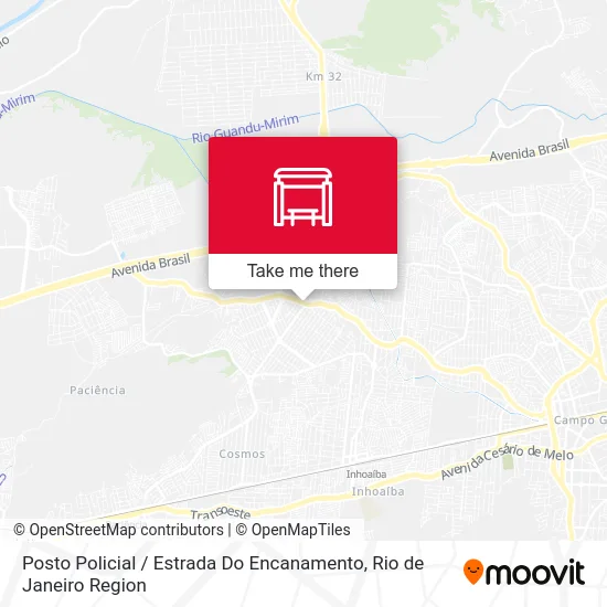 Posto Policial / Estrada Do Encanamento map