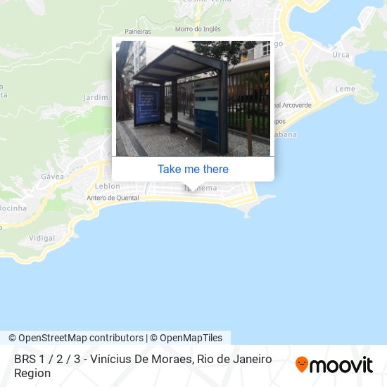 BRS 1 / 2 / 3 - Vinícius De Moraes map