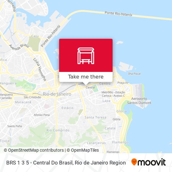 Mapa BRS 1 3 5 - Central Do Brasil