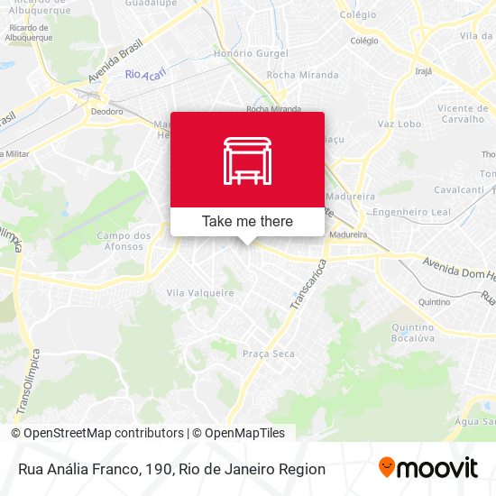 Rua Anália Franco, 190 map