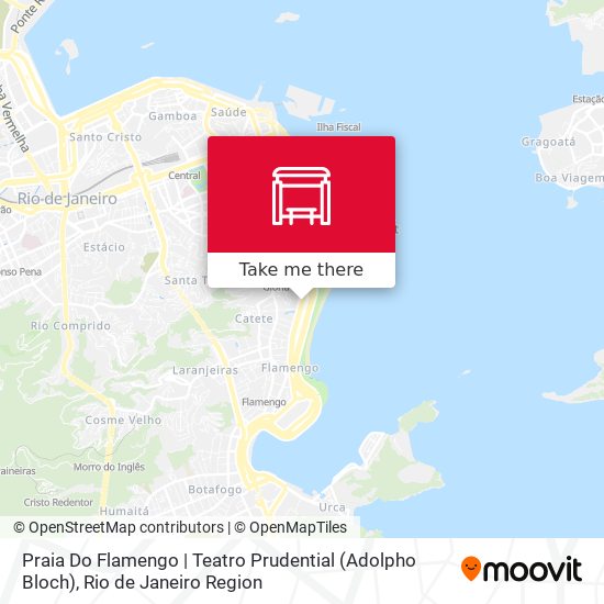 Mapa Praia Do Flamengo | Teatro Prudential (Adolpho Bloch)