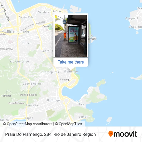 Praia Do Flamengo, 284 map
