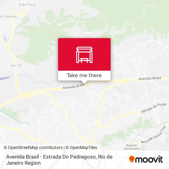 Avenida Brasil - Estrada Do Pedregoso map