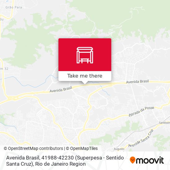 Avenida Brasil, 41988-42230 (Superpesa - Sentido Santa Cruz) map