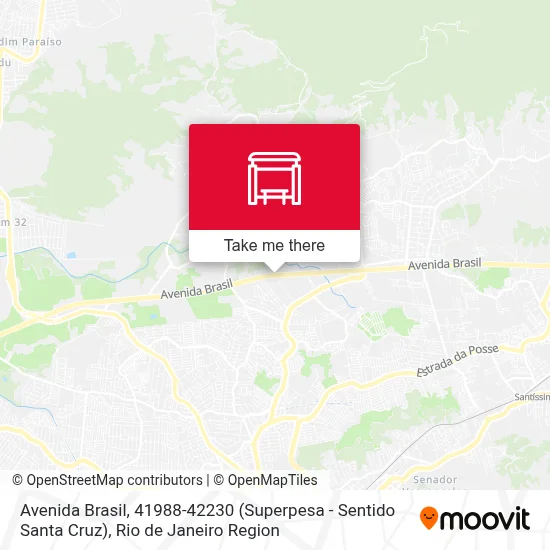 Avenida Brasil, 41988-42230 (Superpesa - Sentido Santa Cruz) map