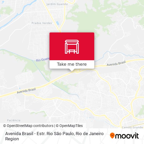 Mapa Avenida Brasil - Estr. Rio São Paulo